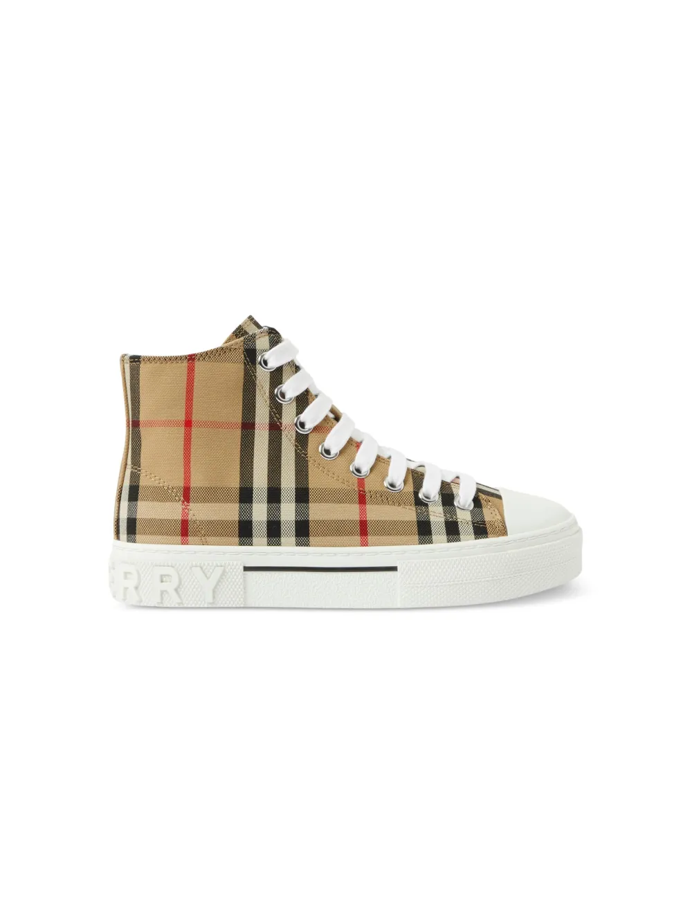 

Кеды в клетку Vintage Check BURBERRY KIDS, нейтральный
