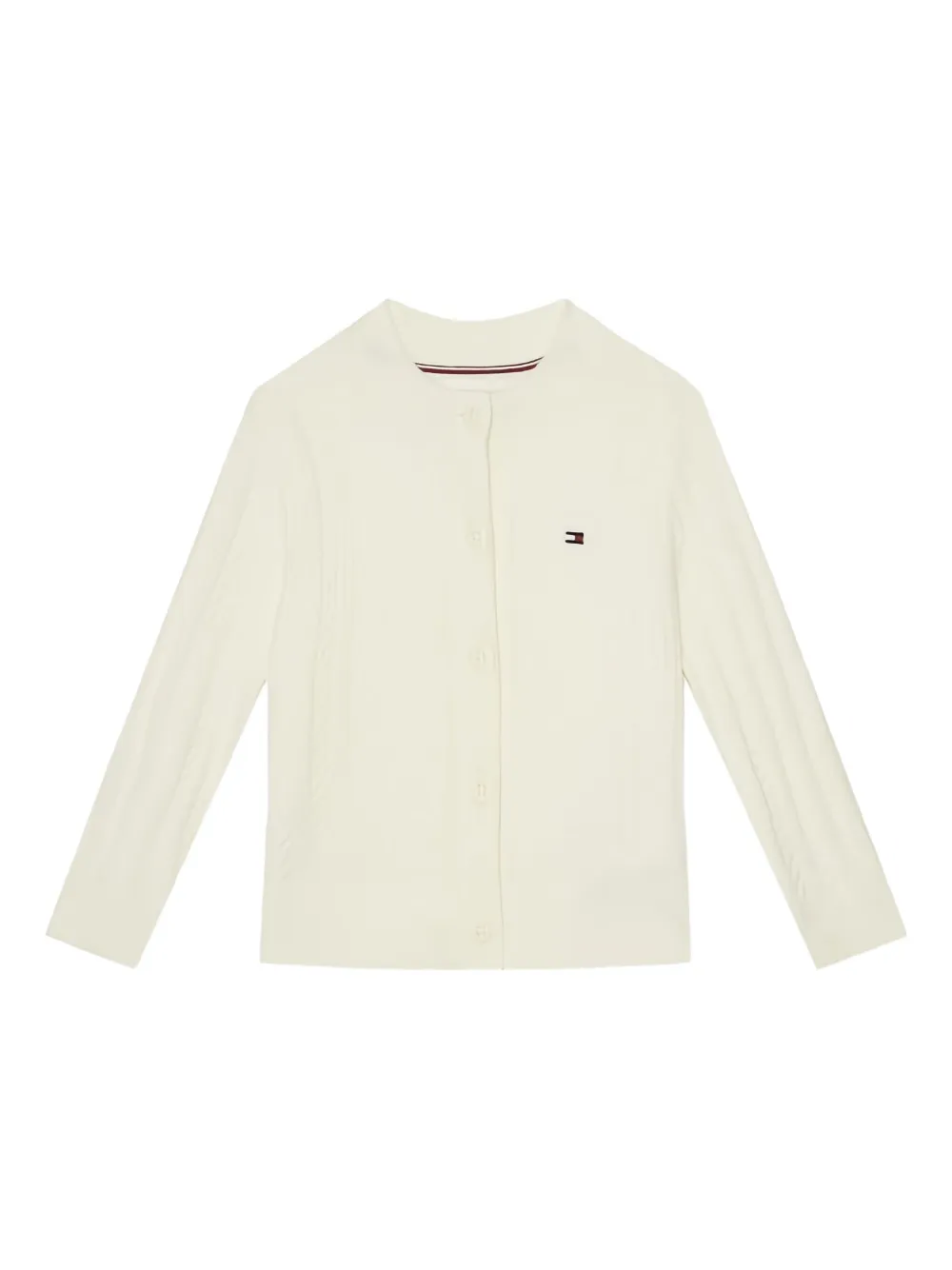 

Кардиган на пуговицах с вышитым логотипом Tommy Hilfiger, нейтральный