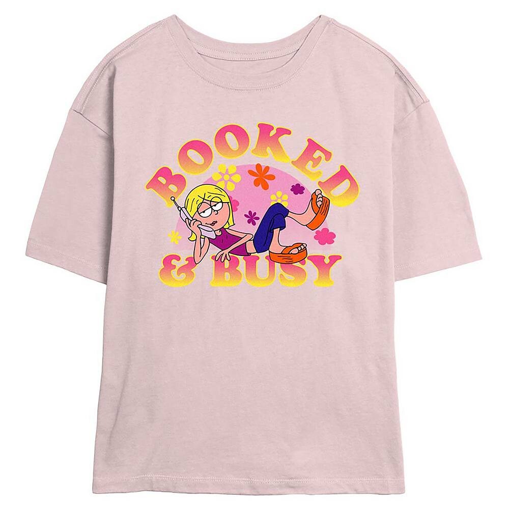

Футболка с рисунком «Скиммер» для юниоров «Lizzie McGuire» от Disney's Booked And Busy, цвет Blush