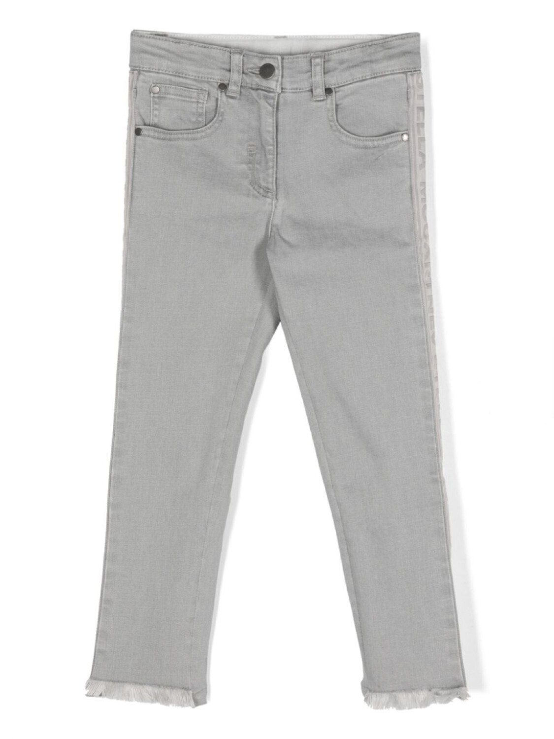 

Stella McCartney Kids джинсы скинни с логотипом, серый