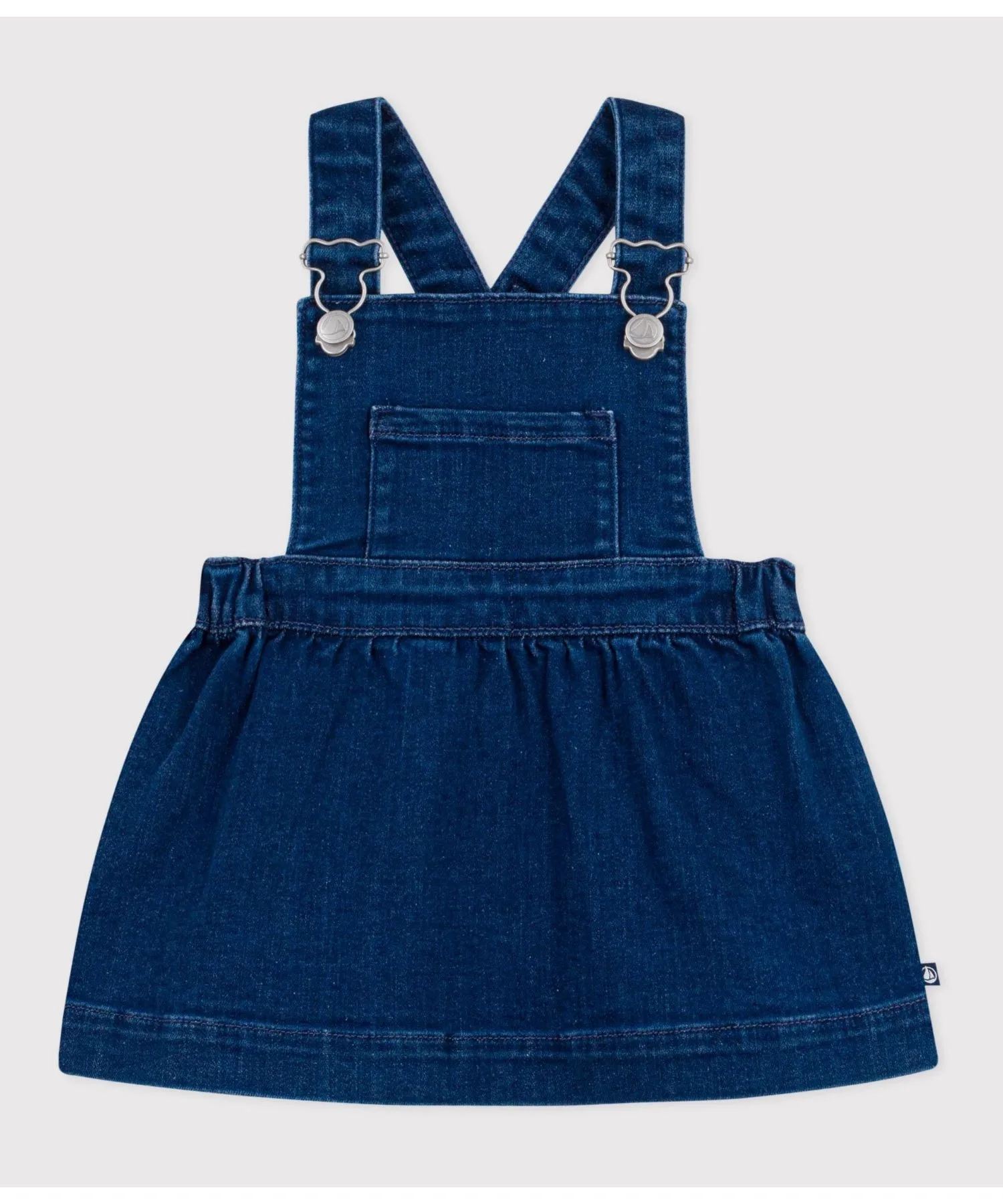 Детская джинсовая юбка-сарафан PETIT BATEAU