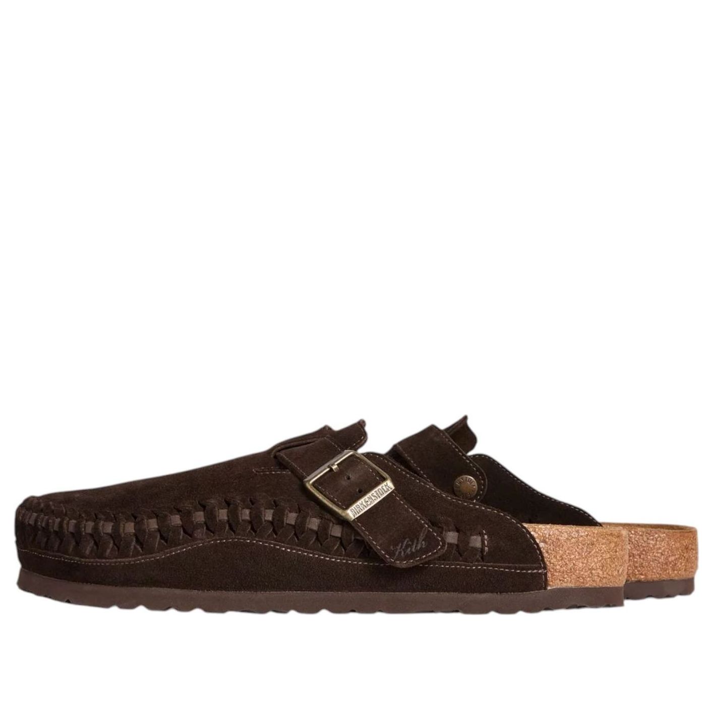 

Birkenstock x Kith Boston Braided Suede 'Mocca'