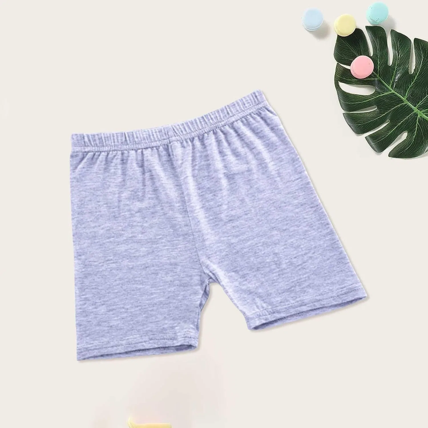Шорты велосипедки для девочек, хлопок, Athletic, Grey — фото 2