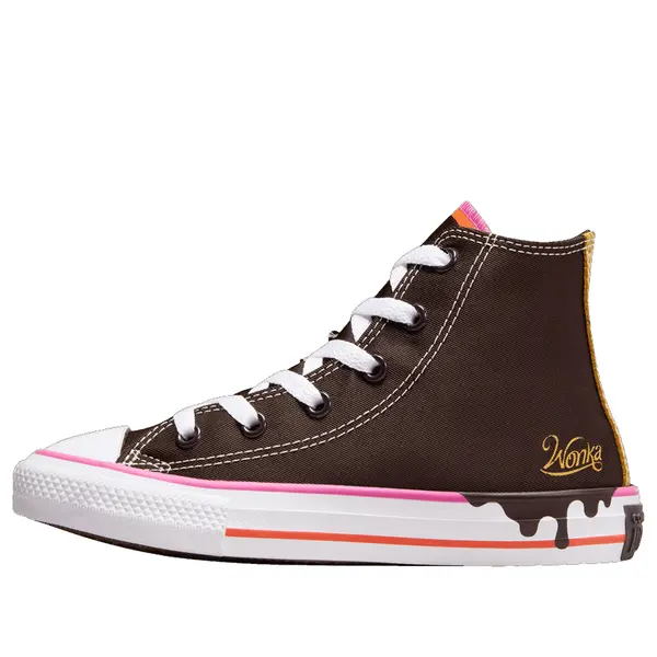

Кроссовки x wonka chuck taylor all star high top 'velvet brown' Converse, коричневый