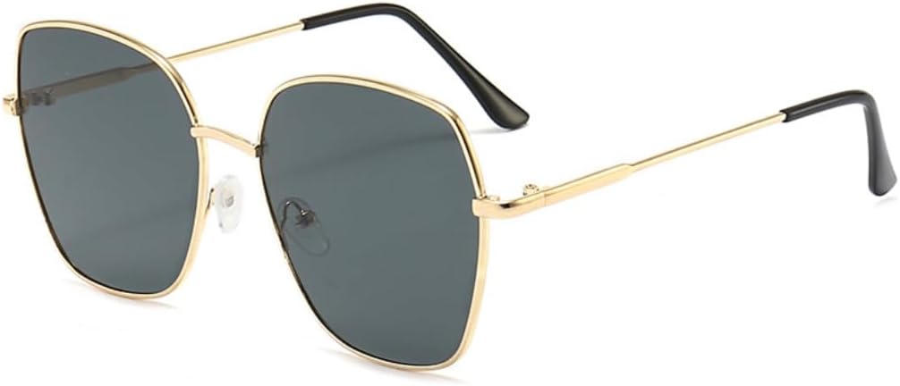 

Женские солнцезащитные очки премиум-класса, компактные, модные, с защитой от УФ-излучения, градиентная оправа 2025, металлический корпус (черные и серые вкрапления) YHNNH, Black and Gray Flakes