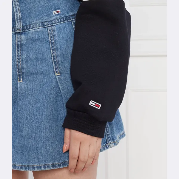 Укороченная толстовка с капюшоном Tjw sp crp Letterman с флагом Tommy Hilfiger, синий — фото 4