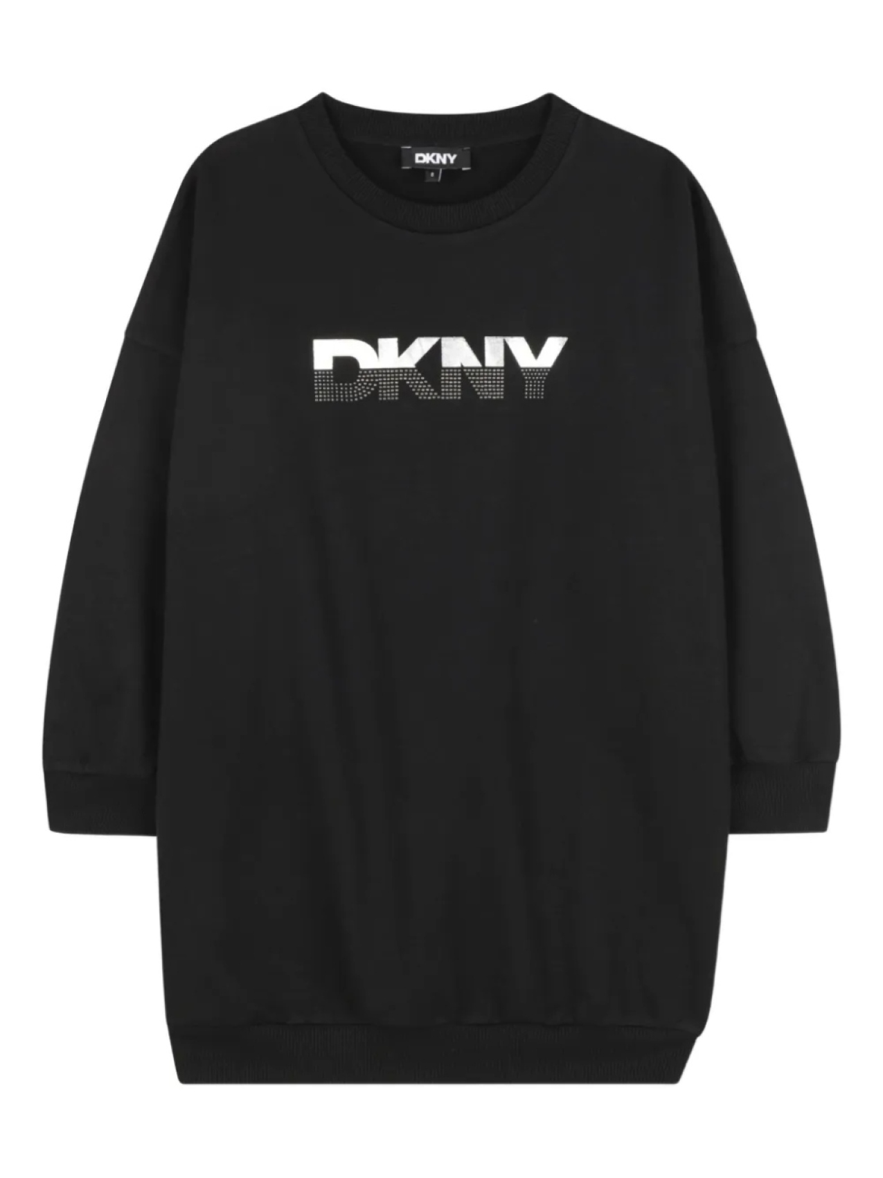 

Dkny Kids платье с вышитым логотипом, черный
