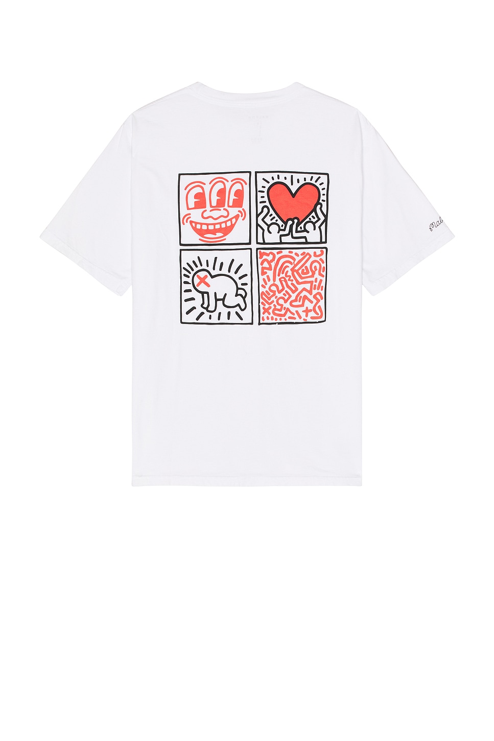 

Футболка с карманом x keith haring Malbon Golf, белый
