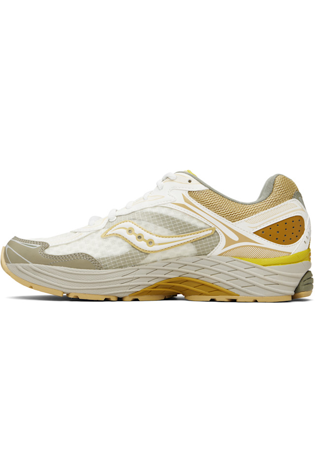 Saucony Бело-Желтые кроссовки Progrid Omni 9 — фото 3