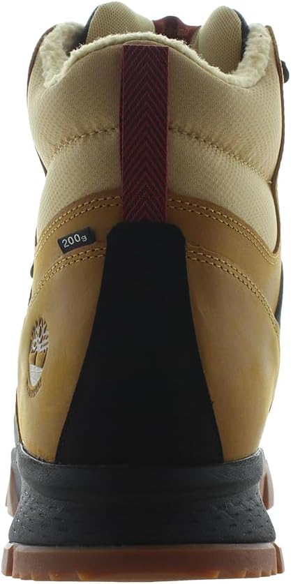 Timberland мужские Mt Lincoln Mid Wp утепленные треккинговые ботинки, Wheat Full Grain/Black — фото 4