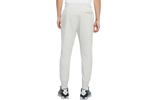 Брюки men's printing brand logo solid color lacing bundle feet sports pants/trousers/joggers autumn white Nike, мультиколор — фото 2