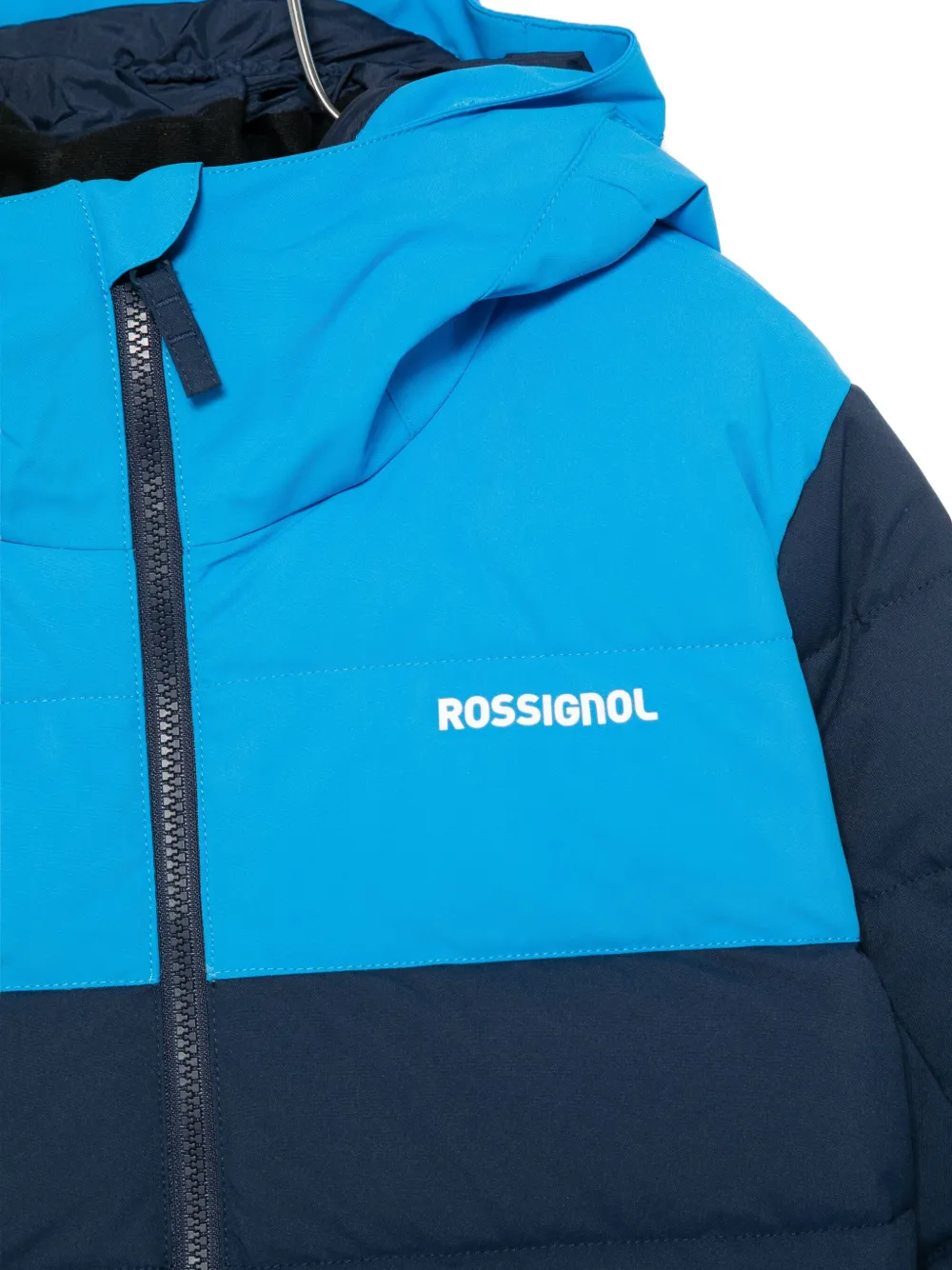 Стеганая куртка в стиле колор-блок Rossignol, синий — фото 3