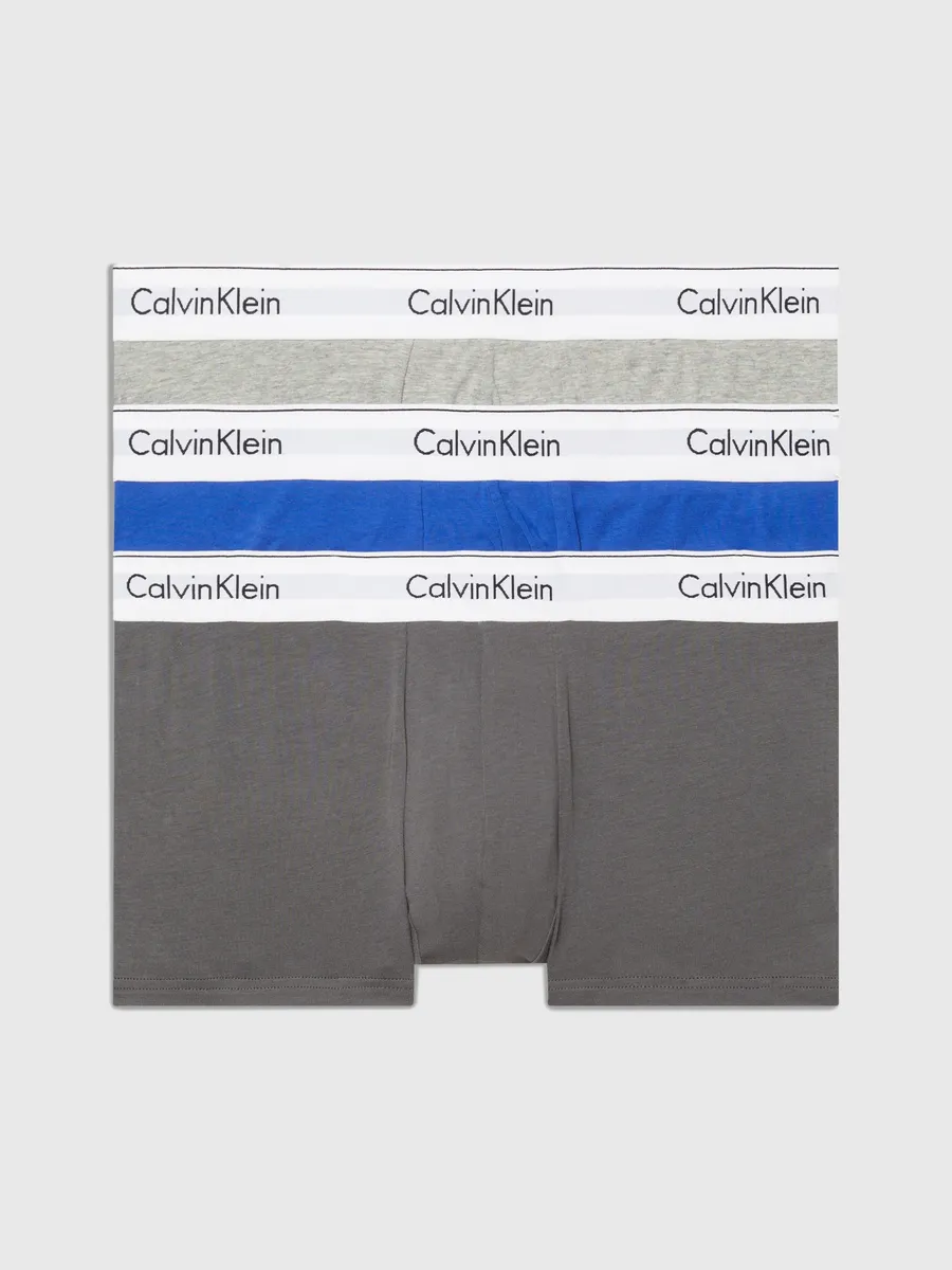 

Calvin Klein Underwear Трусы "LOW RISE TRUNK 3PK" (3 шт. в упаковке), с эластичным поясом с логотипом, цвет Gry Htr, Eiffle Tower, Dazzling Bl