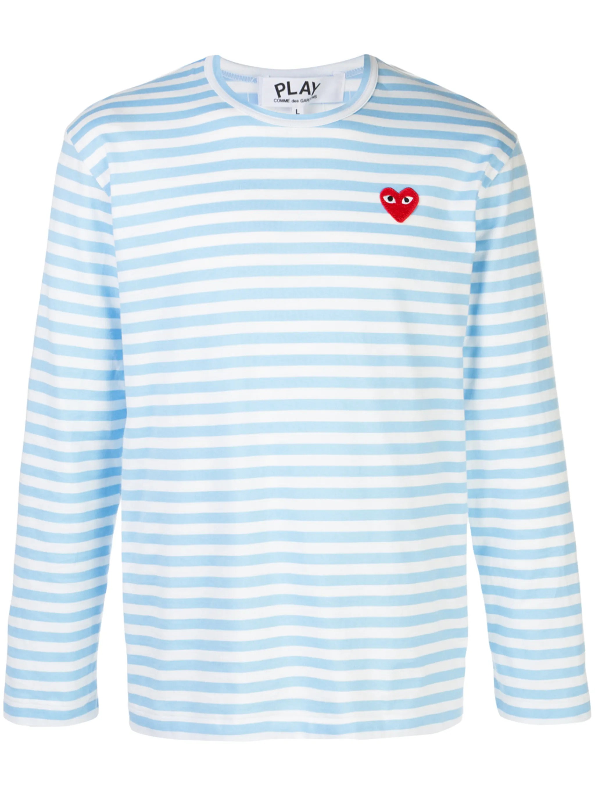 

Полосатая футболка с логотипом Comme Des Garçons Play, синий