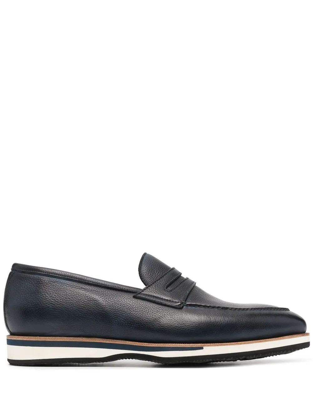 

Двухцветные пенни-лоферы Bontoni, синий