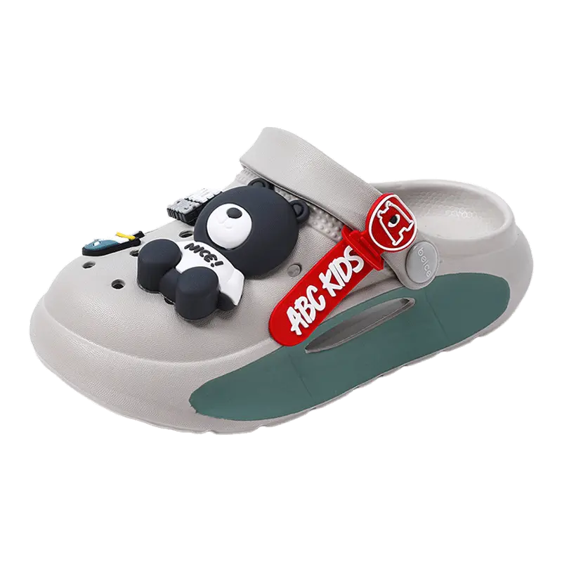 

Сандалии Slip Resistant Anti Kick Abrasion Resistant Breathable Lightweight Cushioning Slippers Kids' ABC KIDS, серый