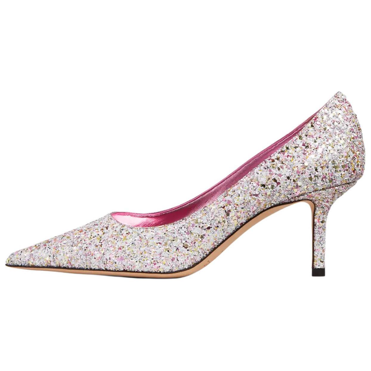 Женские розовые туфли на каблуке 6,5 см Jimmy Choo