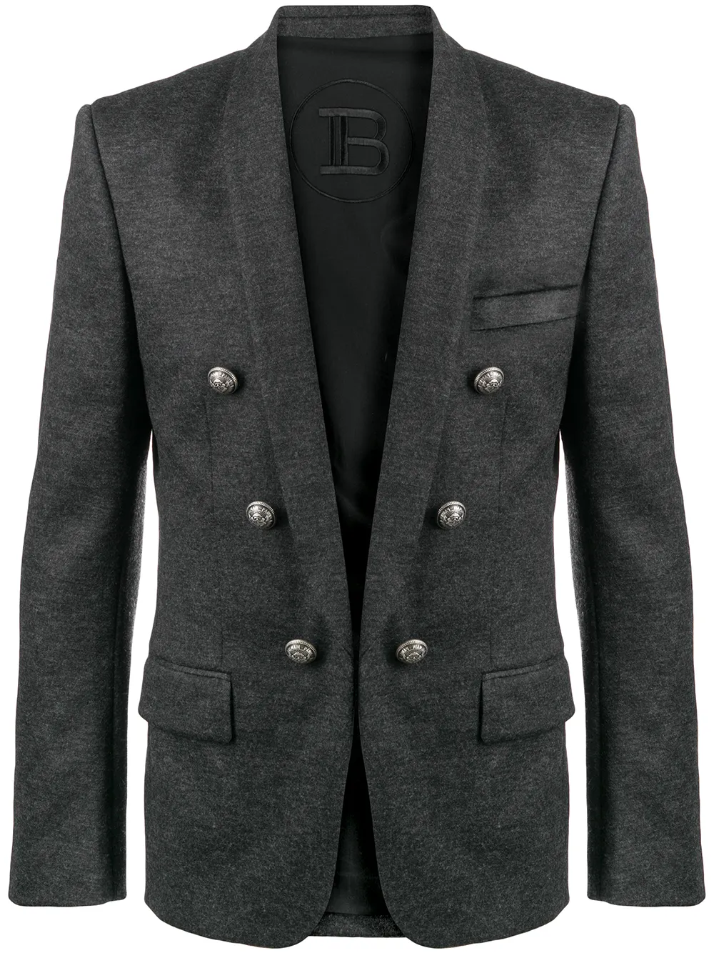 

Пиджак с декоративными пуговицами BALMAIN, серый