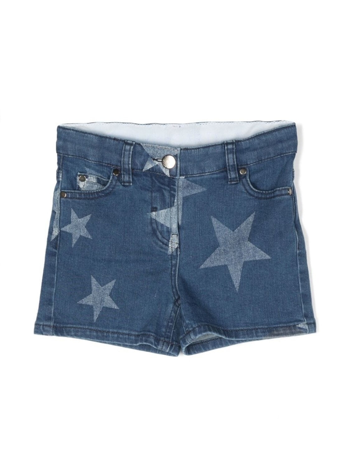 

Stella McCartney Kids джинсовые шорты с принтом, синий