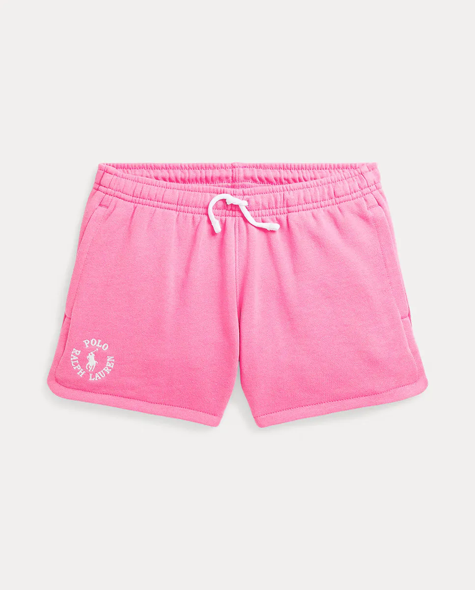 

Хлопковые шорты для девочек с эластичным поясом Polo Ralph Lauren, цвет Rosa