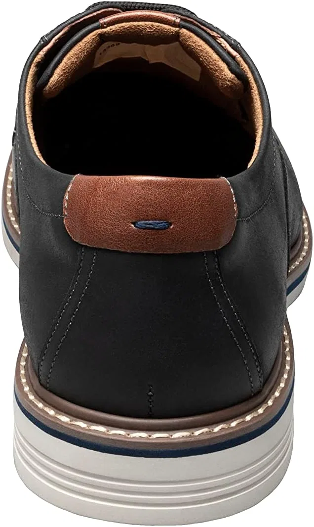 Мужские оксфорды Florsheim Neufeld с гладким носком, Black Crazy Horse — фото 3