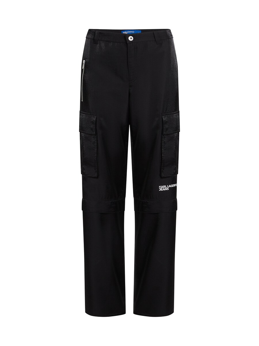 

Брюки-карго KARL LAGERFELD JEANS Loose fit Cargo Pants Iridescent, черный