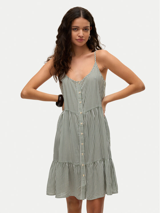 

Свободного кроя летнее платье Bumpy 10325283 Vero Moda, зеленый