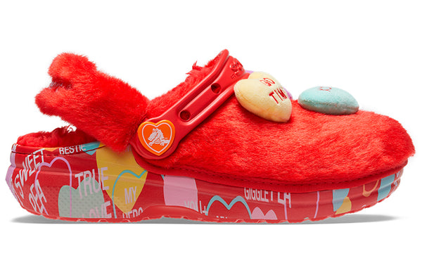 Сандалии sweethearts x clog classic fur 'valentine's day' Crocs, красный — фото 2