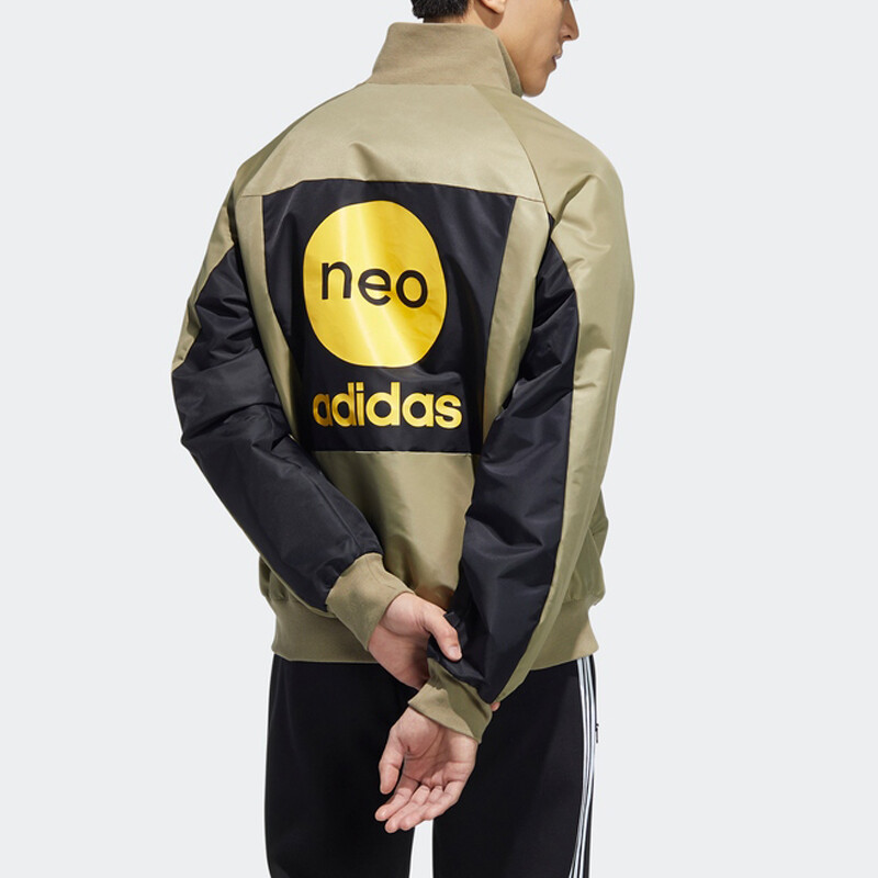 Стеганая куртка мужская зеленая Adidas Neo, зеленый — фото 3