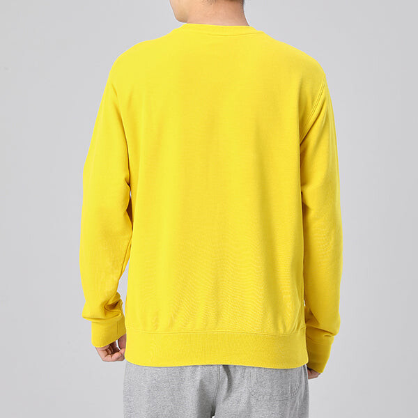 Толстовка Nike Sportswear Club Solid Color Round Neck Sports Yellow, желтый — фото 2