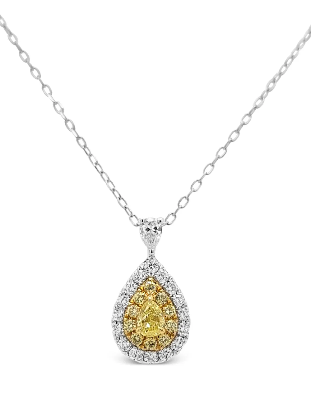 

Платиновое колье с бриллиантами HYT Jewelry, серебяный