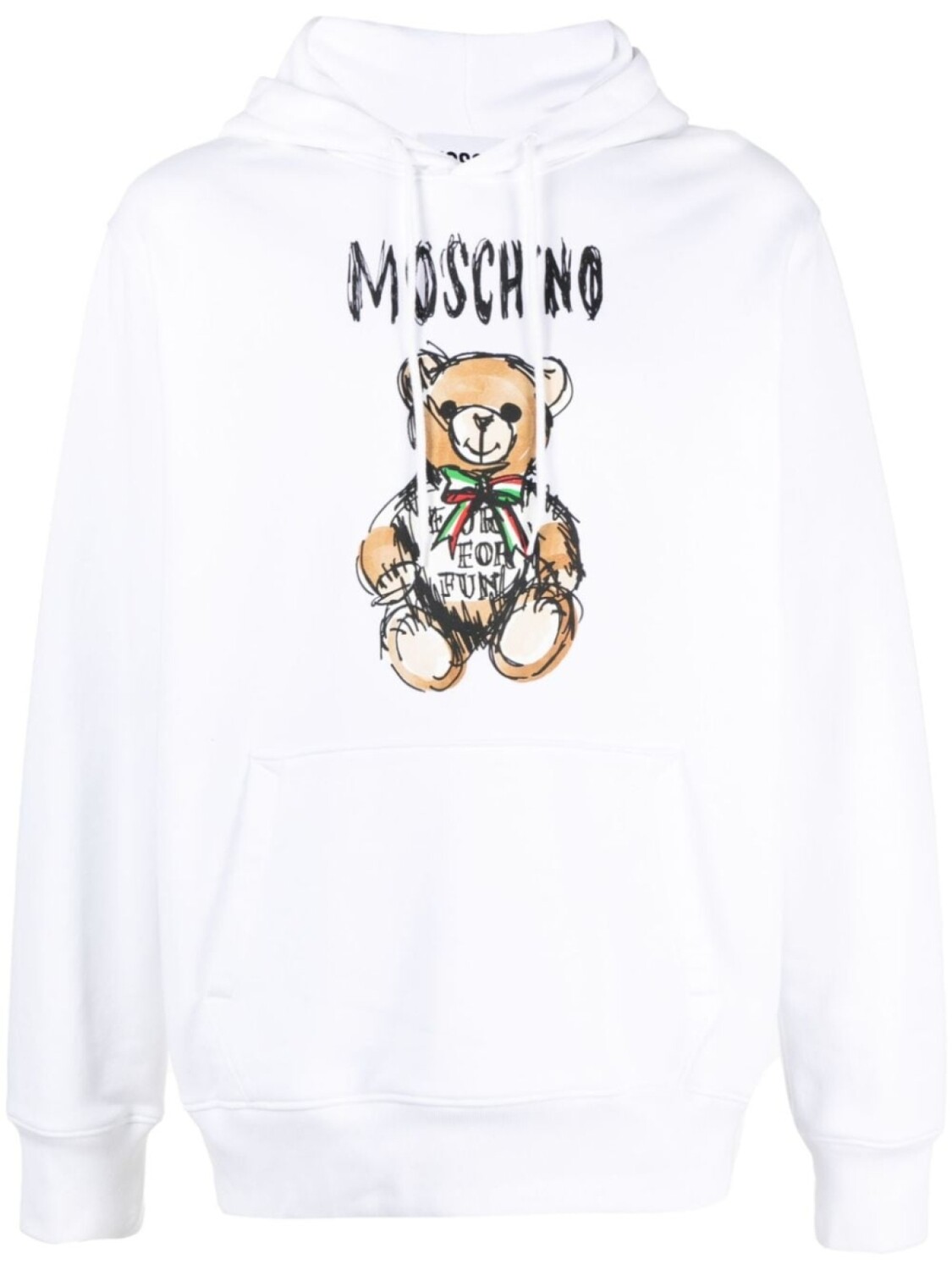 

Moschino худи Teddy Bear, белый