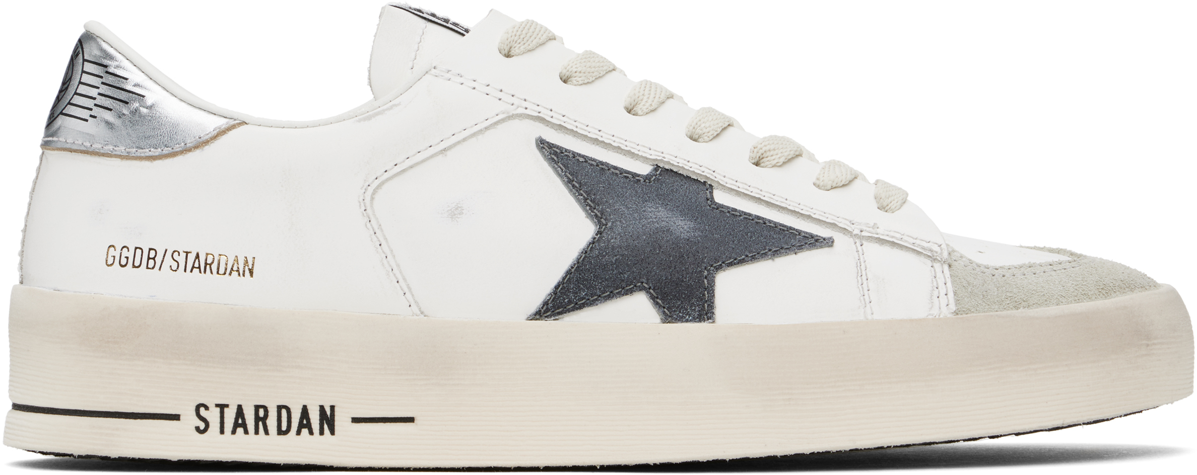 

Белые и серые кроссовки Stardan Golden Goose, белый/серый/серебряный