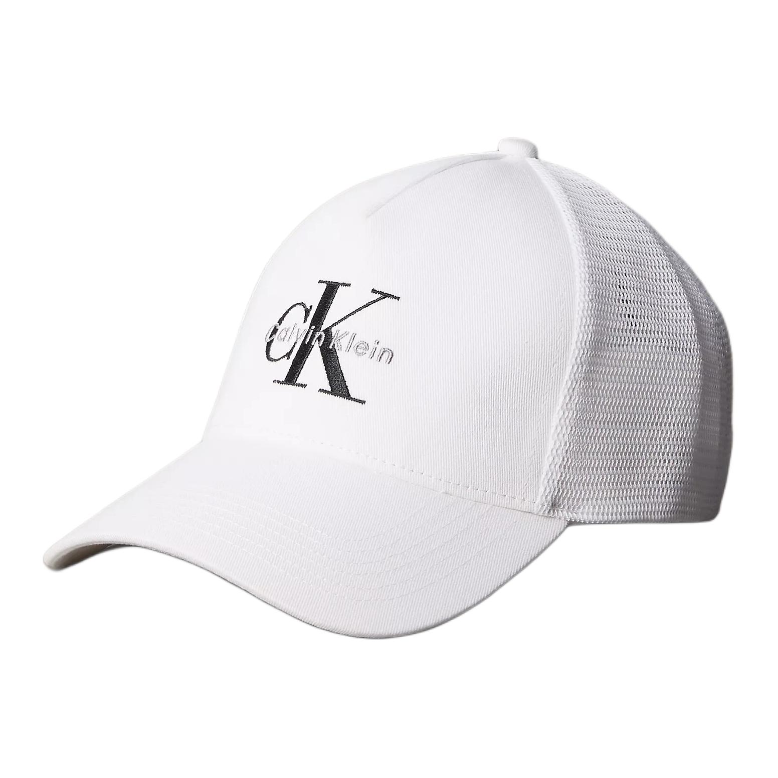 

Хлопковые бейсболки для мужчин ярко-белого цвета Calvin Klein, белый