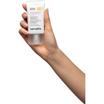 Fotocorrectie D-Pigment Spf 50+ Солнцезащитный крем для лица Мусс с текстурой Диффузор пигмента предотвращает старение кожи для чувствительной кожи 40 мл, Sensilis — фото 3