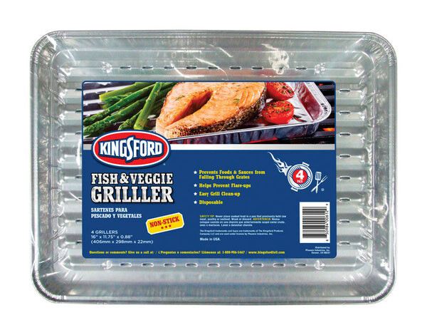 

Kingsford СКОВОРОДА-ГРИЛЬ ДЛЯ РЫБЫ/ОВОЩЕЙ (12 шт. в упаковке) Brand Buzz