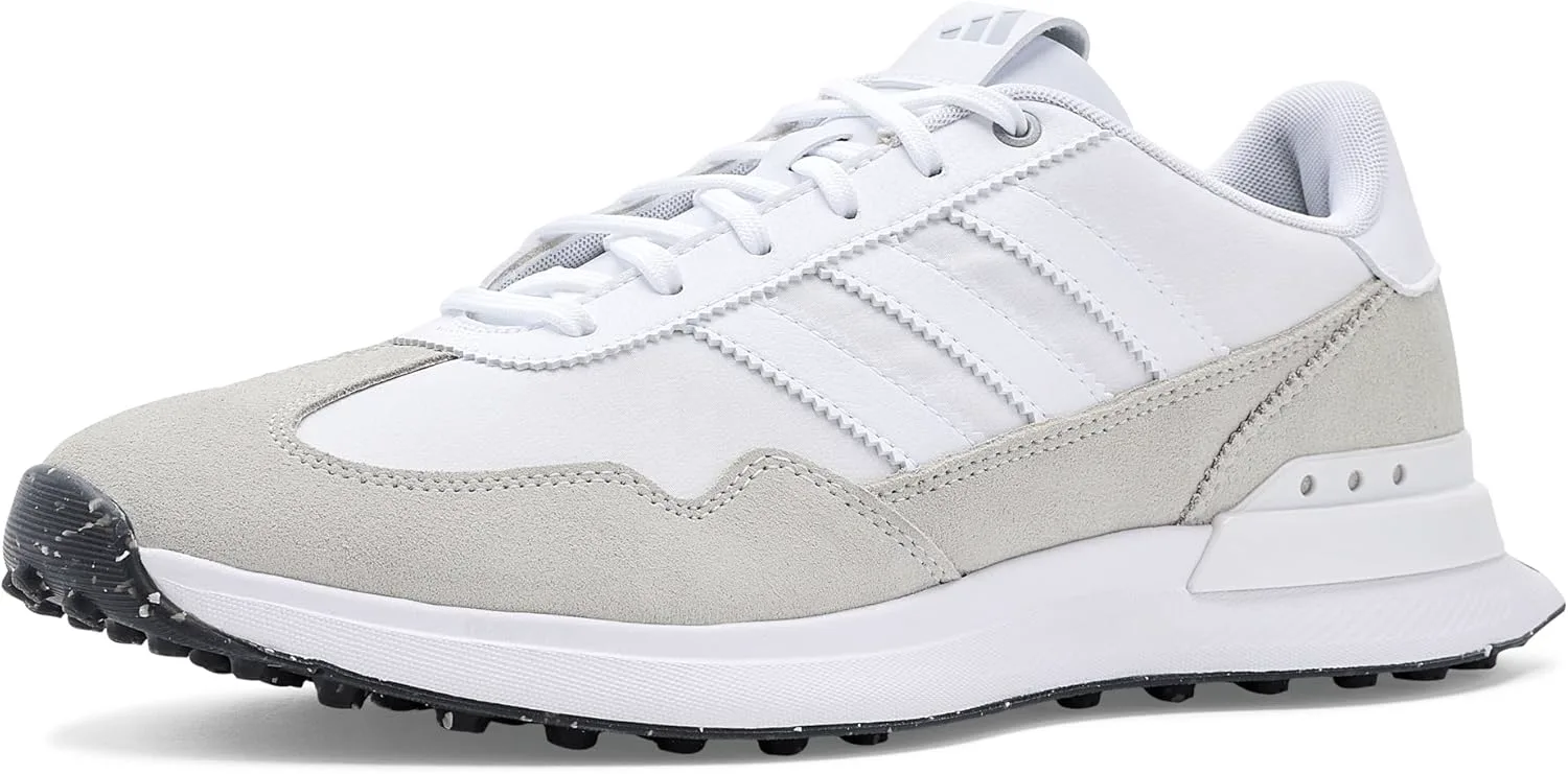Мужские гольф-кроссовки Adidas Golf S2G 26 из текстиля без шипов, серый/белый/черный