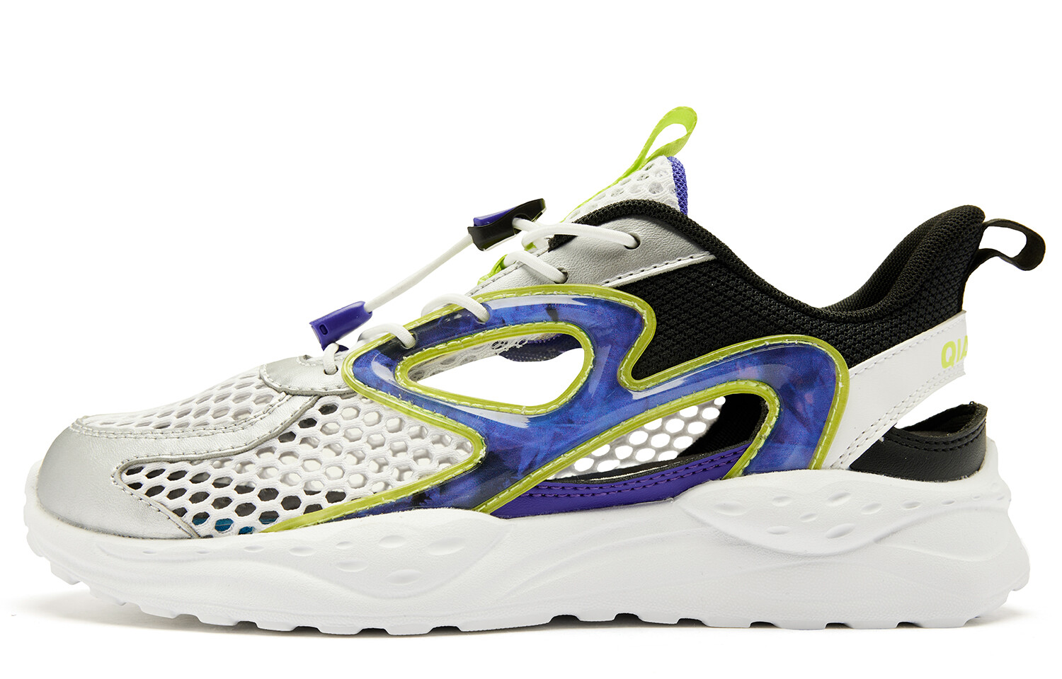 

Детские кроссовки GS Low-top White / King Purple Qiaodan, белый