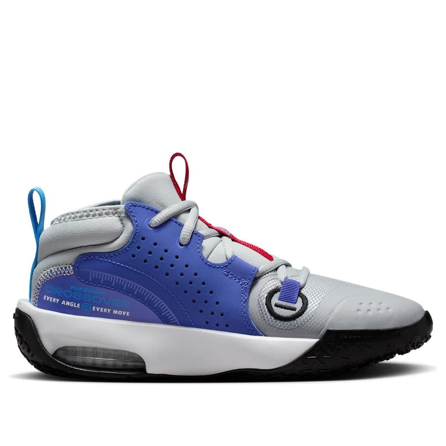 Кроссовки (GS) Nike Air Zoom Crossover 2 'Wolf Grey Black University Blue Gym Red', серый — фото 2
