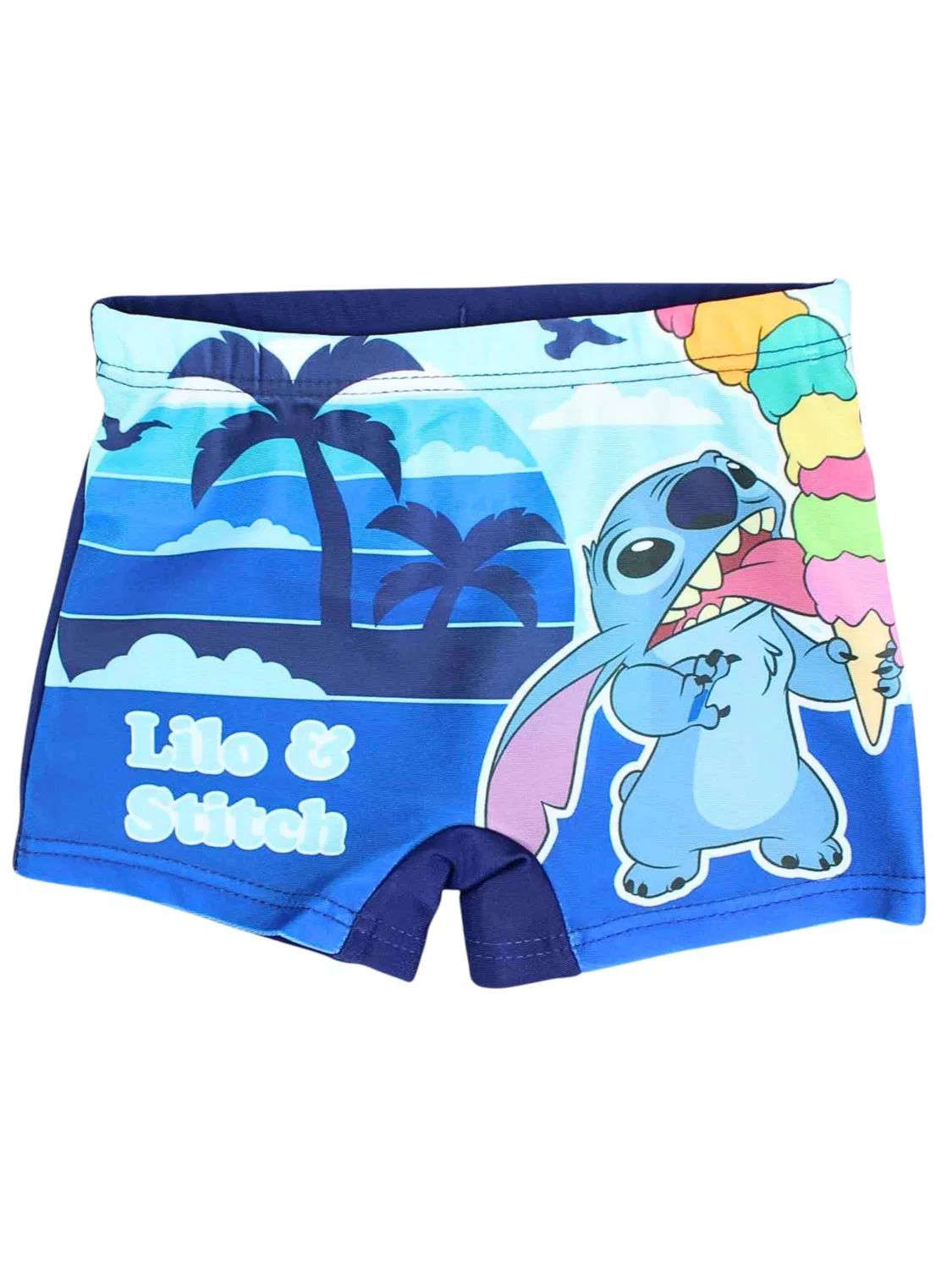 Пляжные шорты Disney Lilo & Stitch Lilo & Stitch темно-синего цвета