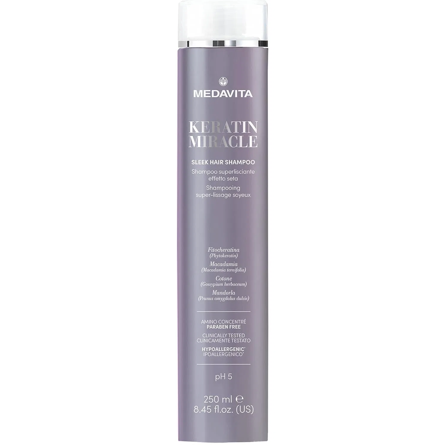 Шампунь Medavita Keratin Miracle Sleek Hair, 250 мл Medavita