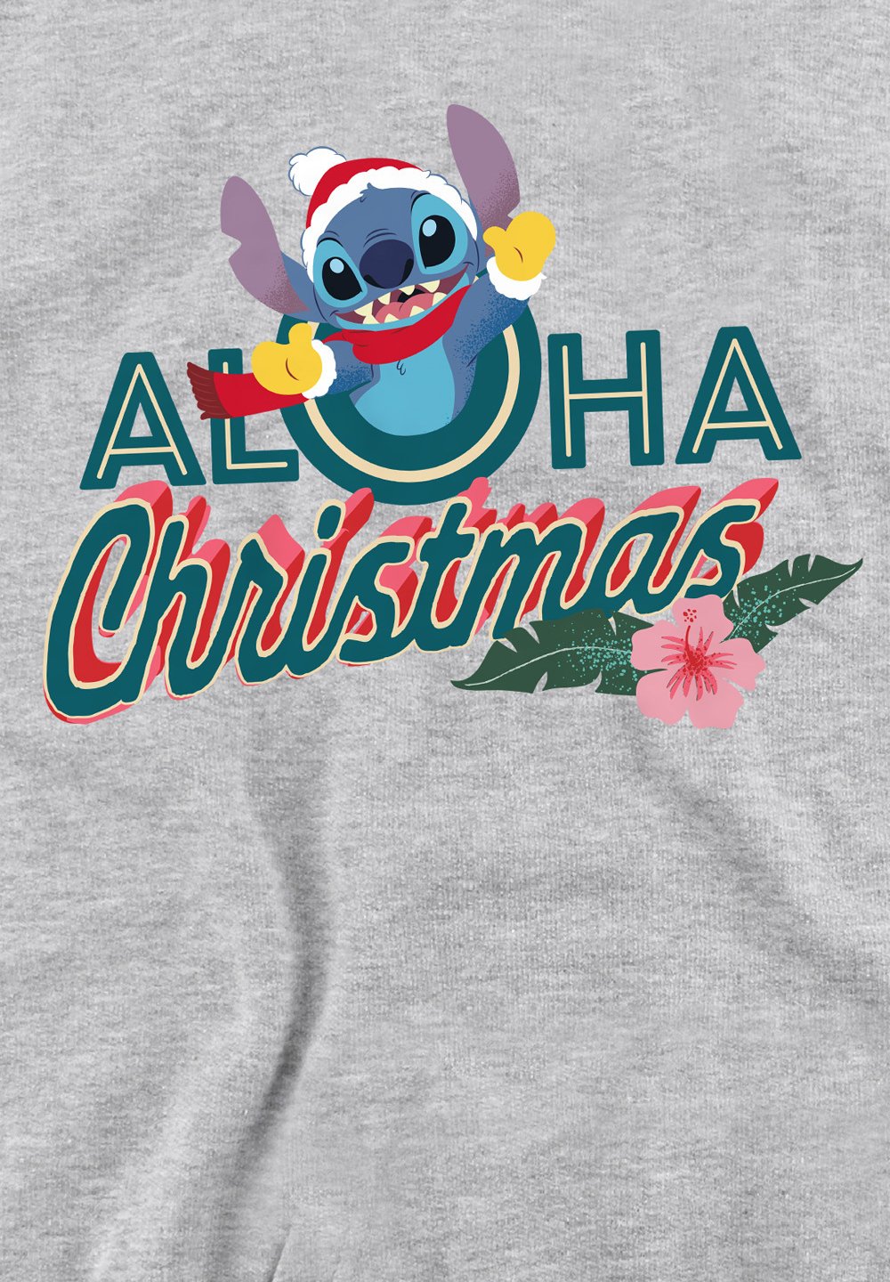 

Толстовка LILO STITCH ALOHA CHRISTMAS WITH STITCH PRINT Disney, серый