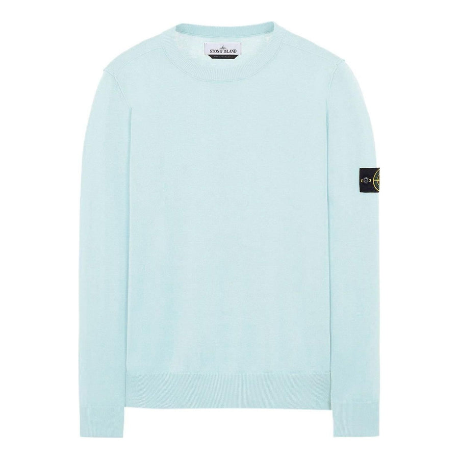 

Свитер STONE ISLAND Soft Cotton Crewneck Knit 'Aqua', синий