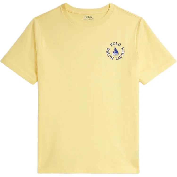 Футболка классическая Polo Ralph Lauren для детей светло-желтая