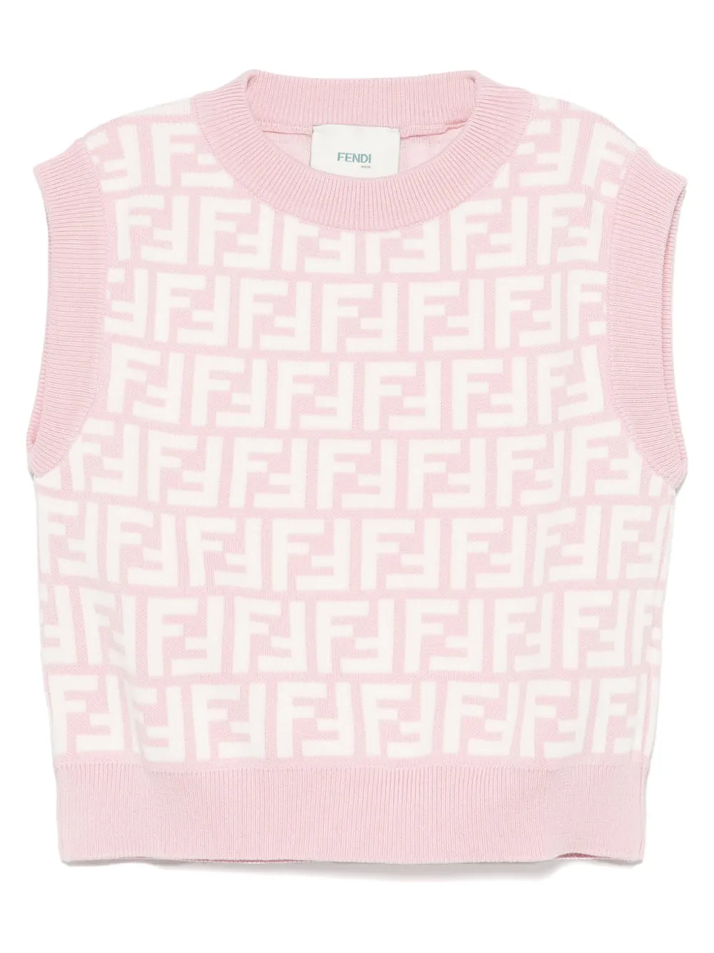 

Топ без рукавов FENDI KIDS, розовый