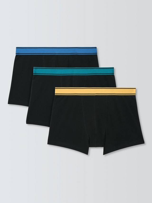 

Органик боксеры с цветной резинкой John Lewis, Pack of 3, Black
