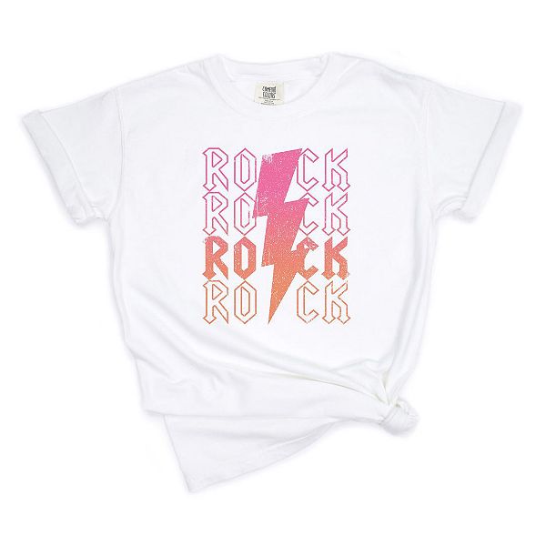 

Футболка Rock Stacked garment dyed Simply Sage Market, White, Белый, Футболка Rock Stacked garment dyed Simply Sage Market, White