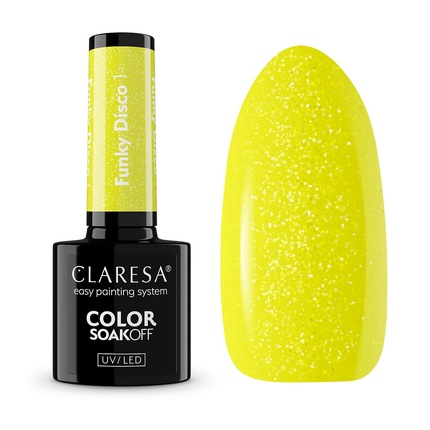 

Soak Off Uv Led Funky Disco Hybrid лак для ногтей 1,5 г Claresa