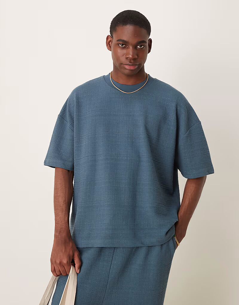 

Футболка свободного кроя ASOS DESIGN, объемная, плотная, угольного цвета