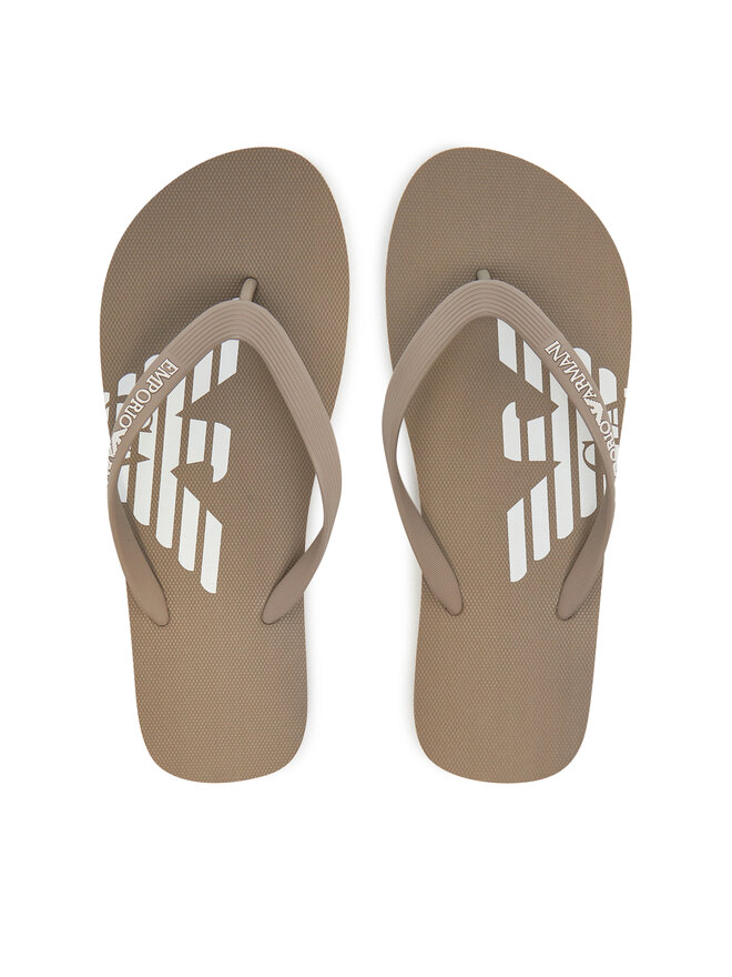 Шлепанцы XVQS08 XN746 U539 Emporio Armani, бежевый